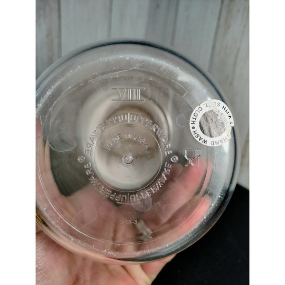 Tupperware Counterparts Vintage canister #1625 w/ 3 part lid #1249 #1213 almond - Picture 7 of 7